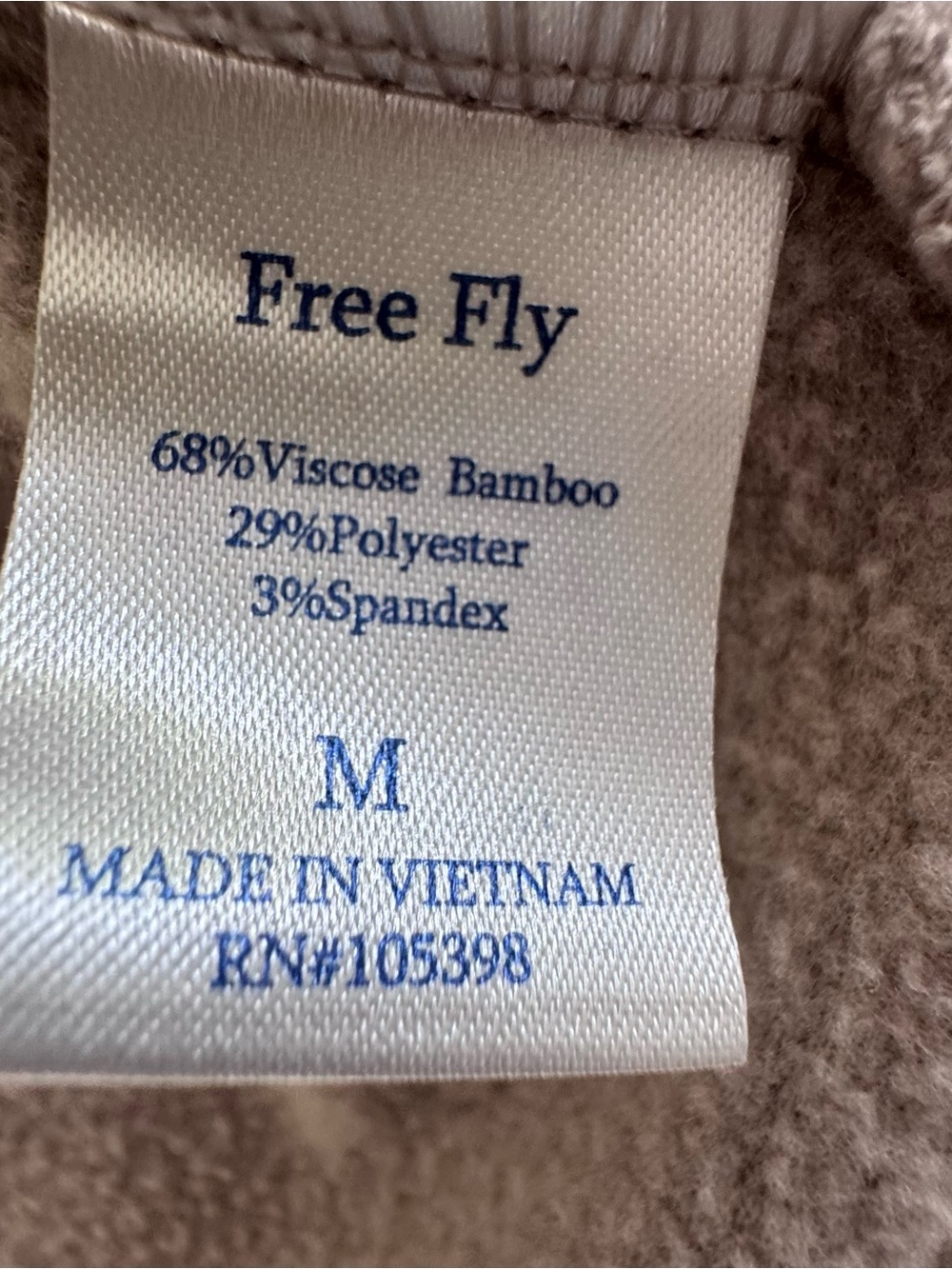 Free Fly Women’s Bamboo Fleece Open Front Cardigan Wrap Size M Heather Mink - Picture 10 of 10